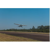 aula prática de pilotagem de avião comercial escola Pinhão