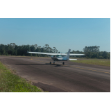 aula prática de pilotagem de avião comercial Euclides Da Cunha