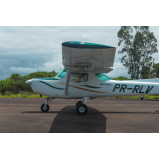 aula prática para pilotagem de avião bimotor escola Jacarezinho