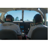 aula prática para piloto de avião bimotor escola Gravataí